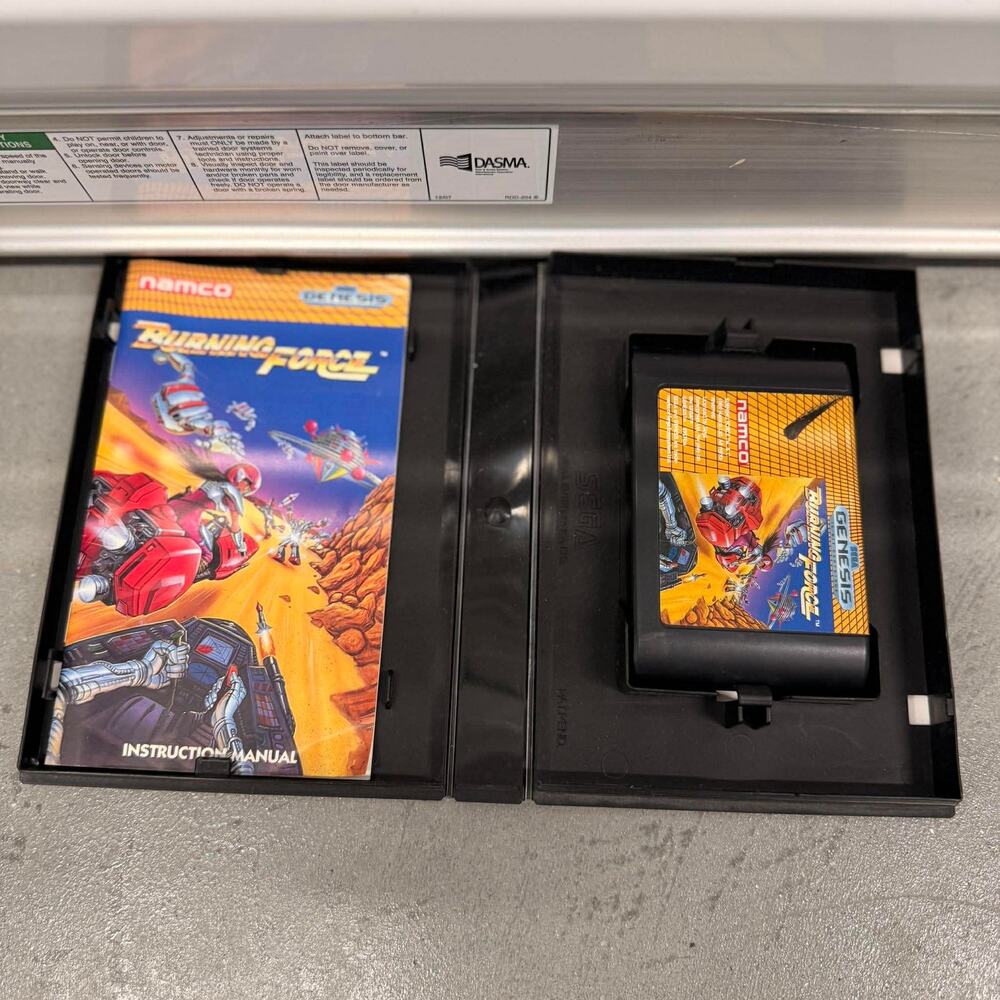 Burning Force (Sega Genesis, 1990) Authentic Case & Game - Namco Shooter